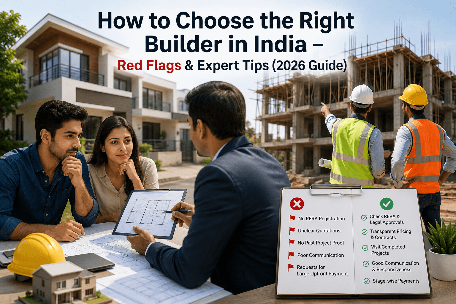 How to Choose the Right Builder in India – Red Flags & Expert Tips (2026 Guide) – ClearMakaan blog